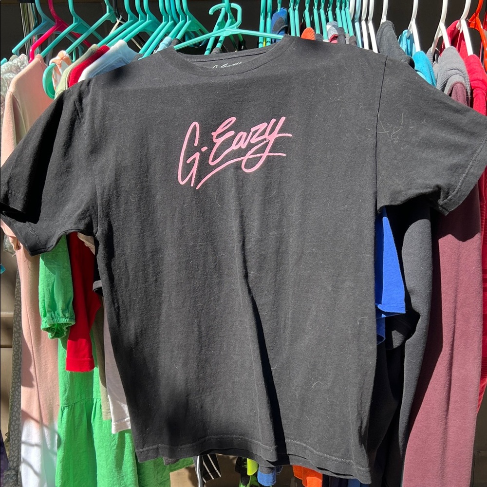Black Tee with Pink G-Eazy Logo